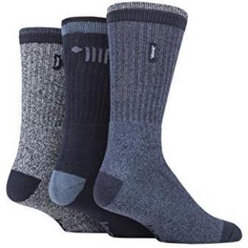 Men's Jeep 3 Pair Terrain Socks (Navy/Sky, Size 6-11)