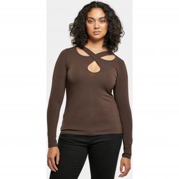 Urban Classics Damen Longsleeve mit Cut-Out