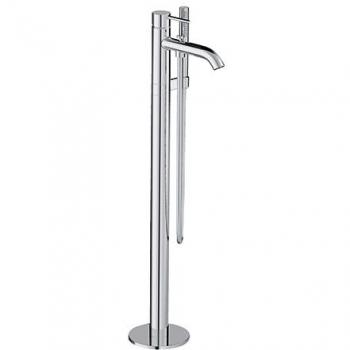 Mitigeur de baignoire sur pied Kludi Bozz, installation chromée