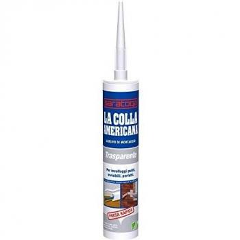 Saratoga Colla Americana Trasparente da 300 g (con cartuccia)