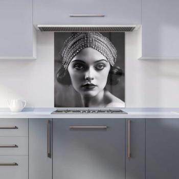 Black Victorian Ballerina Wall Panel – Warren Reed, 700 × 650 mm
