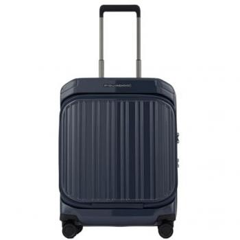 Piquadro PQ-Light 4 Rollen Kabinentrolley 55 cm Handgepäckkoffer Schwarz