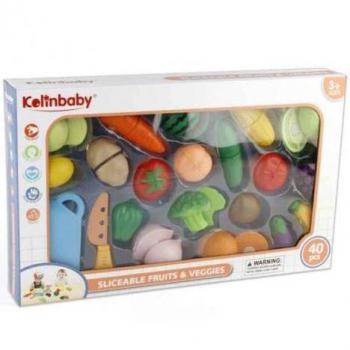 Set frutas y verduras 40 pzas