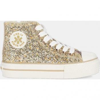 Chika10 - Zapatillas City Up de niña tipo casco altas con glitter y plataforma