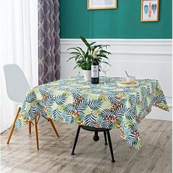 Mantel de Mesa Impermeable Estampado y Liso de Poliéster