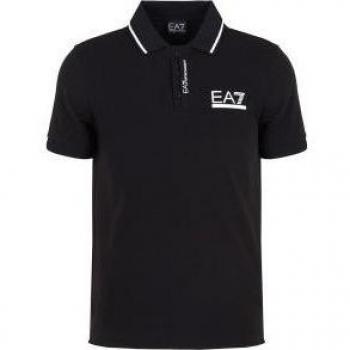 Armani EA7 - Polo Negro para Hombre L Negro