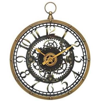 Horloge silencieuse - Méca D27 - Marron