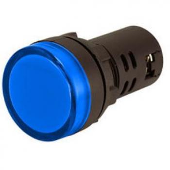 Lampe de signalisation LED 12V 22mm Bleu 12.760/12/az