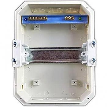 Panel de Distribución Relleno 6 Módulos IP40 63A Blanco/Gris