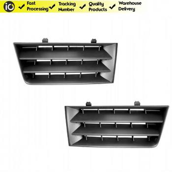Renault Megane 2 Front Bumper Grille Complete Set Black 2003-2006 OEM 7701474478