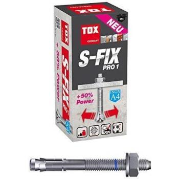 Bullone ancoraggio S-Fix Pro 1 A4 M12x110/10 mm