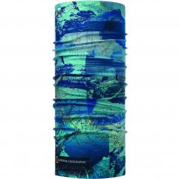 Buff National Geographic Tubular, Hombre, Azul (Antartic Ocean Blue), Talla Única