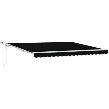 Tissu de Remplacement Store Vidaxl 4x3,5 m Cadre Noir