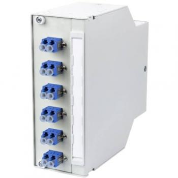 Metz Connect OpDAT REGpro VIK 6-Port LC Duplex OS2 Fiber Optic Patch Panel