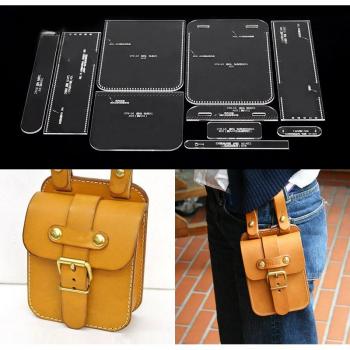 DIY Acrylic Shoulder Bag Template Leathercraft 13x20x6cm