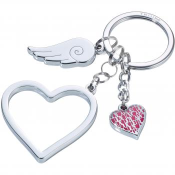 TROIKA KR17-01/CH Love Is In The Air - Llavero con 3 colgantes