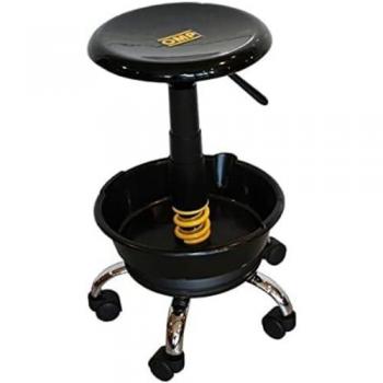 Tabouret OMP Noir avec roulettes