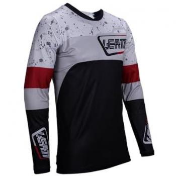 Leatt 4.5 Enduro Patch 2025 Maglia da motocross Nero Grigio Rosso 2XL