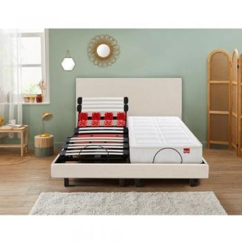 Sommier Électrique Epeda Escapade 2 en 1 – Lin Naturel (90 × 200 cm)