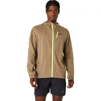 Asics fujitrail waterproof jacket beige homme