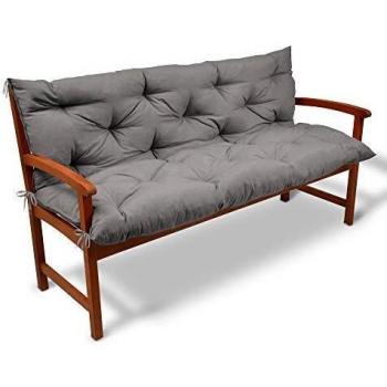 Cuscino Flair br per panchine Comodo Supporto Imbottito Grigio chiaro 100x100x10 cm