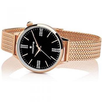 Orologio HOOPS CLASSIC CHIC MAGLIA MILANESE GOLD in Acciaio 2614LD-RG02 Black
