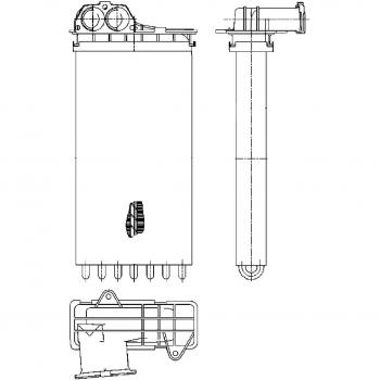 Hella Service 8FH 351 Behr Premium Heat Exchanger for Interior Heating