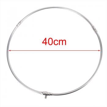 Filet de Pêche Pliable en Acier Inoxydable - Tête Ronde 40 cm