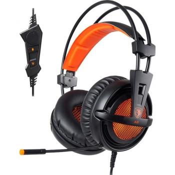 Sades A6 Gaming Headset - Kabelgebunden, Orange