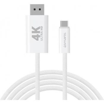 Smarts USB-C auf Display Port Kabel 2m weiß (0.11 m, USB Typ C), Video Kabel