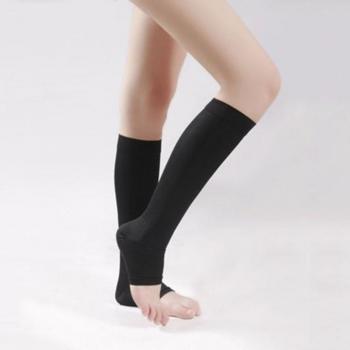 Women’s Open Toe Compression Knee High Yoga Socks 18-20mm