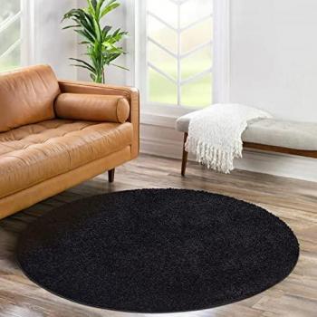 Flauschiger Hochflor-Teppich »City Shaggy«, rund, 30 mm