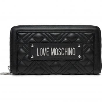 Love Moschino Femme Black Zip‑Front Wallet