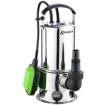 Pompe vide-cave eaux chargées 1100w + interrupteur flotteur Ribimex