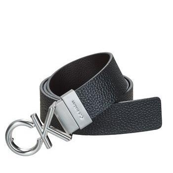 Calvin Klein Adjuvant Rev Metal Bombé Belt – 35mm, Black