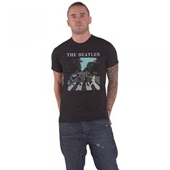 The Beatles - Abbey Road & Logo - T-Shirt - Schwarz - M
