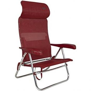 Crespo Strandstuhl Beach Chair Multif. Compact Rot