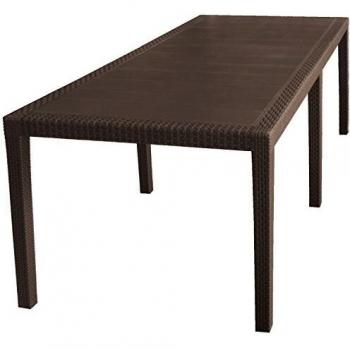 Mesa de comedor extensible Queen, 150÷220x90x72 cm, color moka