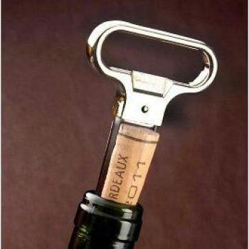 Black Metal Corkscrew with Plastic Handle for Red Wine