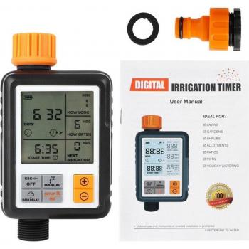 Minuterie d'eau de jardin avec écran LCD