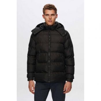 D'S Damat Schwarze Kapuzenjacke für Herren