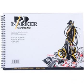 Libro de notas en espiral “Pincel y Pluma” – 34 hojas