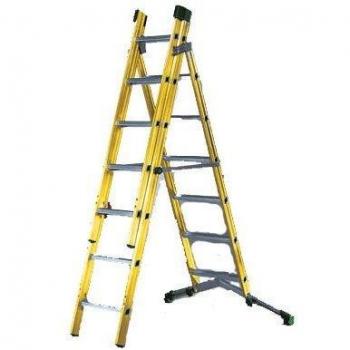 Scala V290‑2 isolante componibile 2 elementi – Lavoro massimo semplice 5,70 m – doppio 4,00 m
