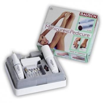 Bausch 0333 Schönheits-Set: Elektrisches Maniküre- und Pediküregerät sowie Hornhautschleifgerät PEDIPEEL