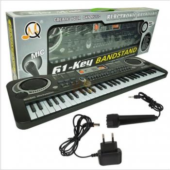Teclado Infantil Multifuncional 61 Teclas con Micrófono A028