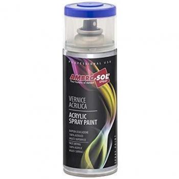 AMBRO-SOL - Smalto Acrilico Multiuso, Vernice Brillante per Interni ed Esterni 400 ml : ral 3005 rosso vino