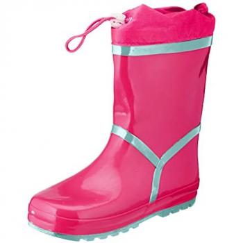 Playshoes Wellingtons Basic Rosa Foderato