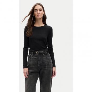 T-Shirt Lunga Donna GAP Nero 2XS