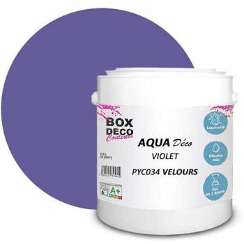 PEINTURE Teinte Violet - murale acrylique aspect velours Aqua Déco - 2,5L