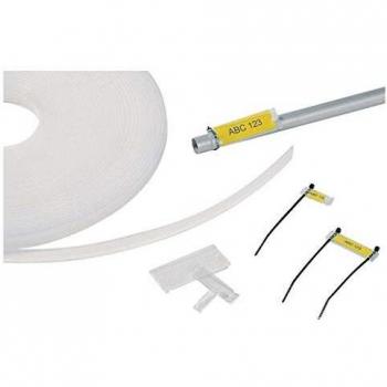 Helafix Transparente 13x52mm Marcador de Cable con Brida, 50 piezas (Ref. 525-13523)